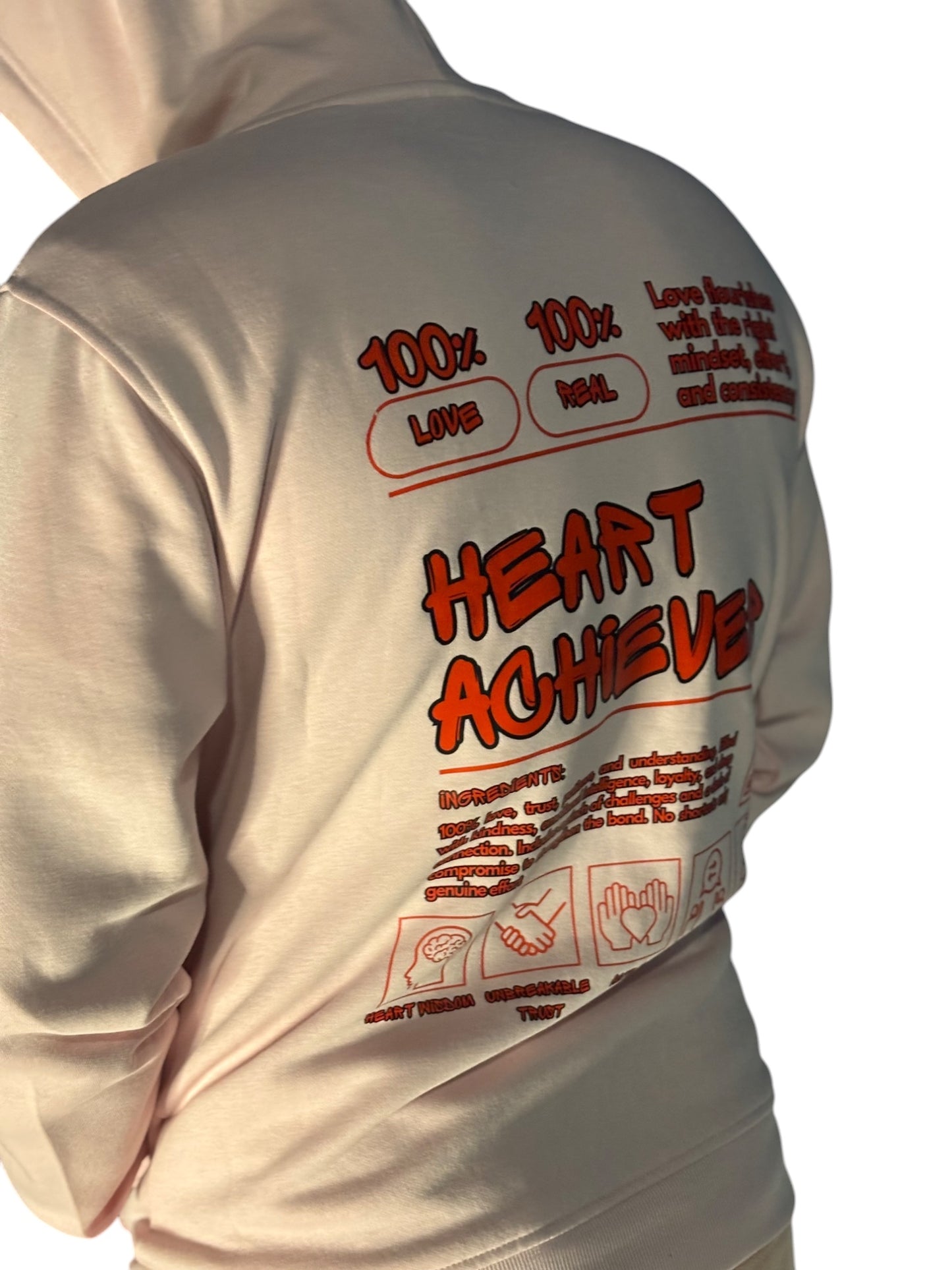 Pink PeelBaby Heart Achiever Hoodie -Peelbabyco.ca
