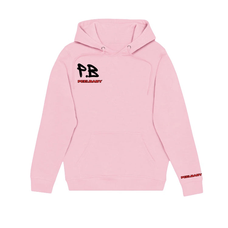 Pink PeelBaby Heart achiever hoodie - Peelbabyco.ca